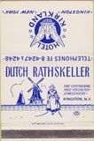 Matchbook Cover - Hotel Kirkland Kingston NY 40 Strike