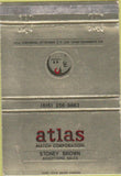 Matchbook Cover - Atlas Match Co Stoney Brown Nashville TN WEAR 40 Strike