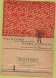 Matchbook Cover - McIntosh Paper Co Chicago IL WEAR 40 Strike
