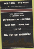 Matchbook Cover - LA's Hottest Nightlife Northridge CA 40 Strike