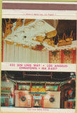 Matchbook Cover - Hong Kong Restaurant Chinatown Los Angeles CA 40 Strike