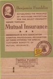 Matchbook Cover - Mutual Insurance Agency Washington DC 40 Strike