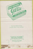 Matchbook Cover - Gillie Seat Covers Fort Wayne IN 40 Strike