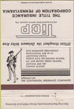 Matchbook Cover - Title Insurance Corp Bryn Mawr PA 40 Strike