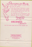 Matchbook Cover - Columbian Optical Co cat eye glasses WEAR 40 Strike