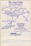 Matchbook Cover - The Log Cabin Holyoke MA 40 Strike