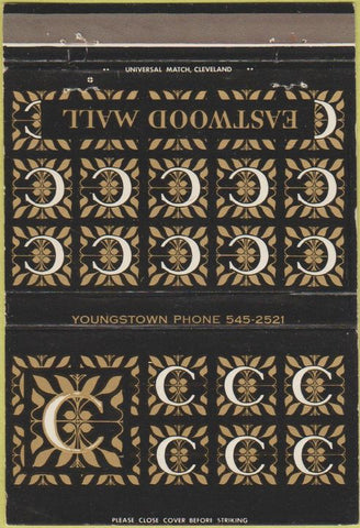 Matchbook Cover - Eastwood Mall Youngstown OH? 40 Strike