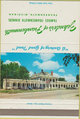Matchbook Cover - Zehnder's of Frankenmuth MI 40 Strike