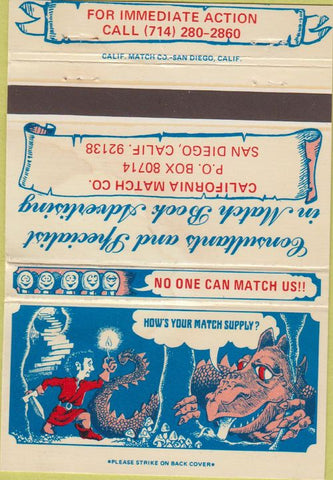 Matchbook Cover - California Match Co San Diego CA WEAR 40 Strike