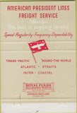Matchbook Cover - American President Lines shipping 40 Strike