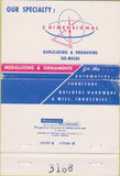Matchbook Cover - Richards Tool and Mold Racine WI WEAR airplane 40 Strike