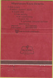 Matchbook Cover - Upper Crust Restaurant Framinham AL striker error? 40 Strike