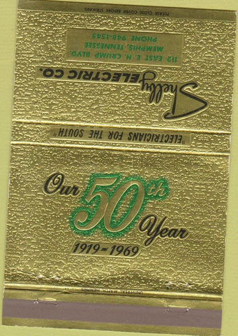 Matchbook Cover - Shelby Electric Co Memphis TN 40 Strike