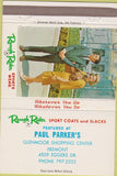 Matchbook Cover - Rough Rider Men's Clothes Fremont CA suits 40 Strike