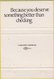 Matchbook Cover - First Iowa Credit Union  40 Strike