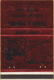 Matchbook Cover - Frank Tripoli Milford CT Christmas WEAR 40 Strike