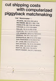 Matchbook Cover - Matchmaker Transport trucking 40 Strike