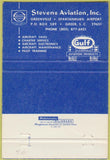 Matchbook Cover - Stevens Aviation Greenville Greer SC Gulf oil gas 40 Strike
