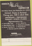 Matchbook Cover - Hoboken Wood Flooring Eath Rutherford NJ 40 Strike