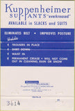 Matchbook Cover - Kuppenehimer Clothes Suits Waukesha WI 40 Strike