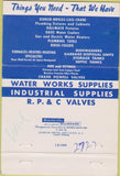 Matchbook Cover - Nicholas Supply Co Jackson MS Plumbing Supply 40 Strike