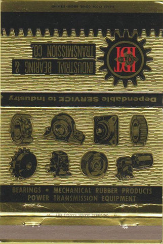 Matchbook Cover - Industrial Bearing Transmission Kansas City MO WEAR 40 Strike