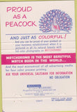 Matchbook Cover - Universal Match Office Furniture Los Angeles CA 40 Strike