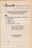 Matchbook Cover - Cincinnati Ventilating Sheet Metal Florence KY 40 Strike