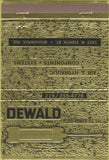 Matchbook Cover - Dewald Fluid Power Hydraulic Mishawaka IN 40 Strike