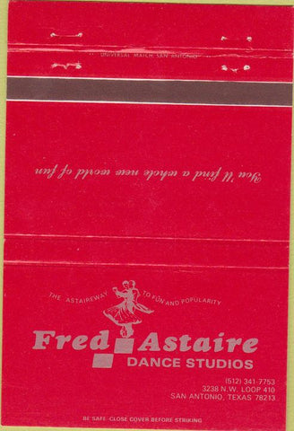 Matchbook Cover - Fred Astaire Dance Studios San Antonio TX 40 Strike
