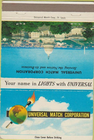 Matchbook Cover - Universal Match Corp US Capitol 40 Strike