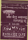 Matchbook Cover - Sam Miller Exchange Cafe Richmond VA WEAR 40 Strike
