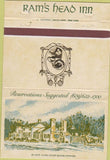 Matchbook Cover - Ram's Head Inn Absecon NJ 40 Strike