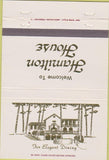 Matchbook Cover - Hamilton House Hot Springs AR 40 Strike