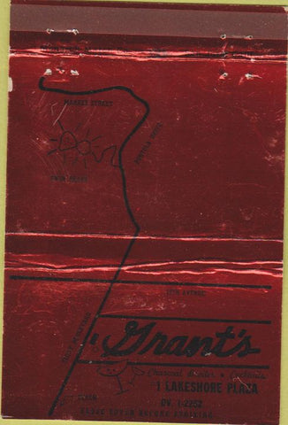 Matchbook Cover - Grant's San Francisco CA red 40 Strike