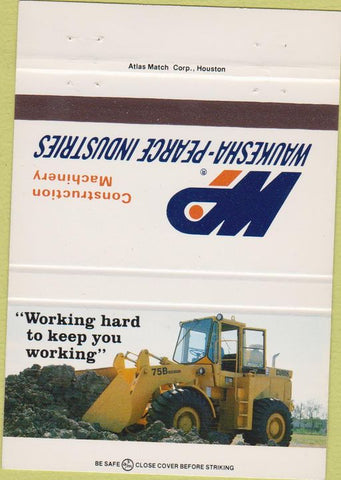 Matchbook Cover - Waukesha Pearce Tractors Houston Dallas TX 40 Strike
