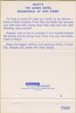 Matchbook Cover - Ricky's Restaurant Ocean City MD 40 Strike