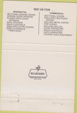 Matchbook Cover - Overhead Door of Greensboro NC 40 Strike