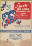 Matchbook Cover - Southern New England Telephone CO WEAR 40 Strike