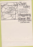 Matchbook Cover - Guggisberg Cheese Chalet Doughty Valley OH 40 Strike