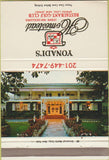 Matchbook Cover - Yonadi's Homestead Golf Club Spring Lake NJ 40 Strike