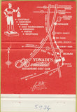 Matchbook Cover - Yonadi's Homestead Golf Club Spring Lake NJ 40 Strike