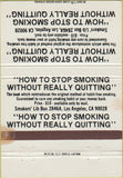 Matchbook Cover - How to Quit Smoking 40 Strike