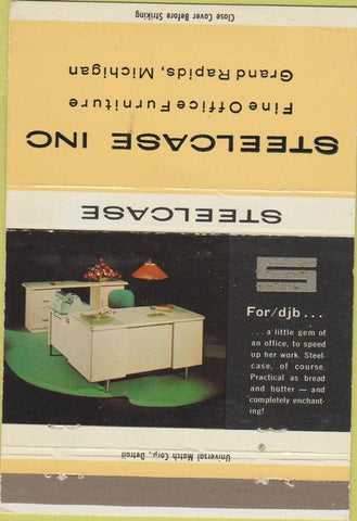 Matchbook Cover - Steelcase Office Furniture Grand Rapids MI 40 Strike