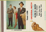 Matchbook Cover - Universal Match Kuppenheimer Sulphur Springs TX 40 Strike