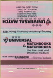 Matchbook Cover - Universal Match Corp Brandon MS Charlie Hendrix 40 Strike