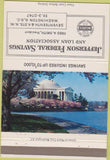 Matchbook Cover - Jefferson Federal Savings Loan Washington DC 40 Strike