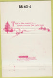 Matchbook Cover - Christmas Holiday Greetings BB 60-4 40 Strike