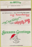 Matchbook Cover - Montgomery Inn Cincinnati OH Christmas 40 Strike