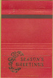 Matchbook Cover - Mahaska State Bank Oskaloosa IA Christmas 40 Strike